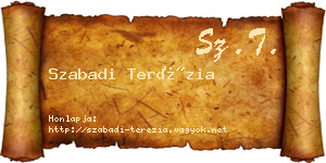 Szabadi Terézia névjegykártya